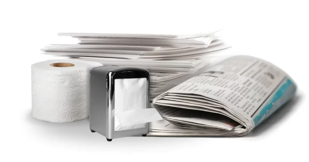 Produtos de Papel que usam a Celulose de Fibra Curta